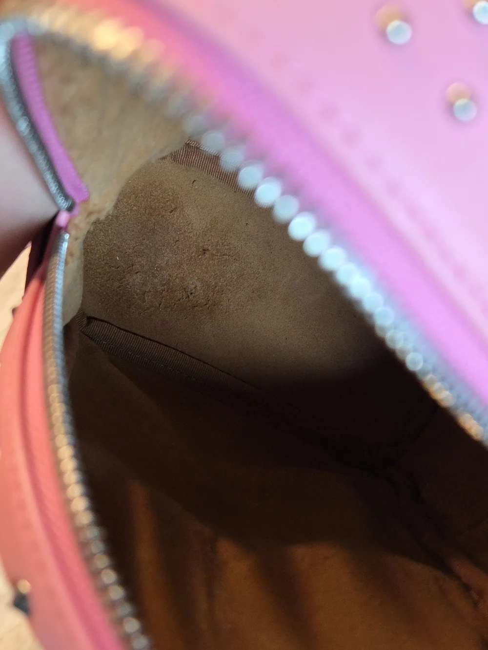 EUC MCM Baby Pink Studded Mini Backpack Crossbody 🩷